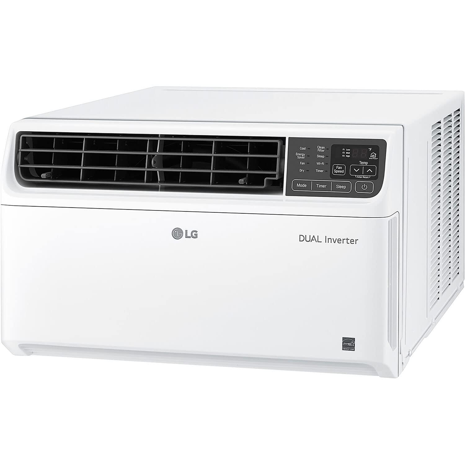 8,500 BTU High Efficiency Dual Inverter Window Air Conditioner with Wi-Fi and LCD Remote, 115V
