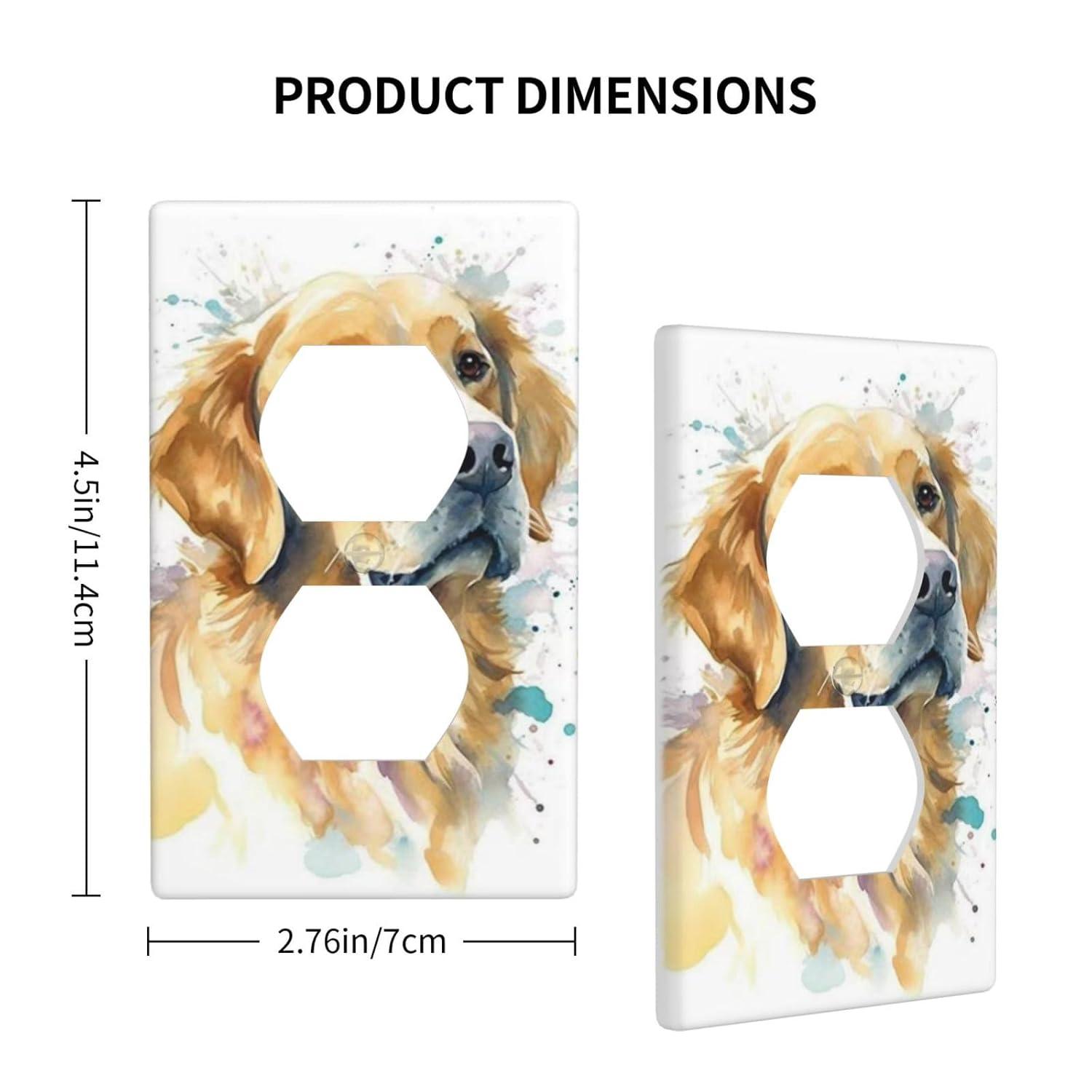 ZICANCN Outlet Covers Wall Plate, Sunflowers Nature Beige Background Light Switch Cover Decorative, Duplex Toggle Combo 1-Gang