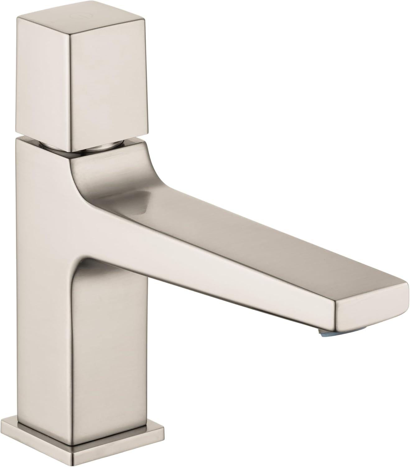 SleekFlow Brushed Nickel Single Hole Modern Bathroom Faucet