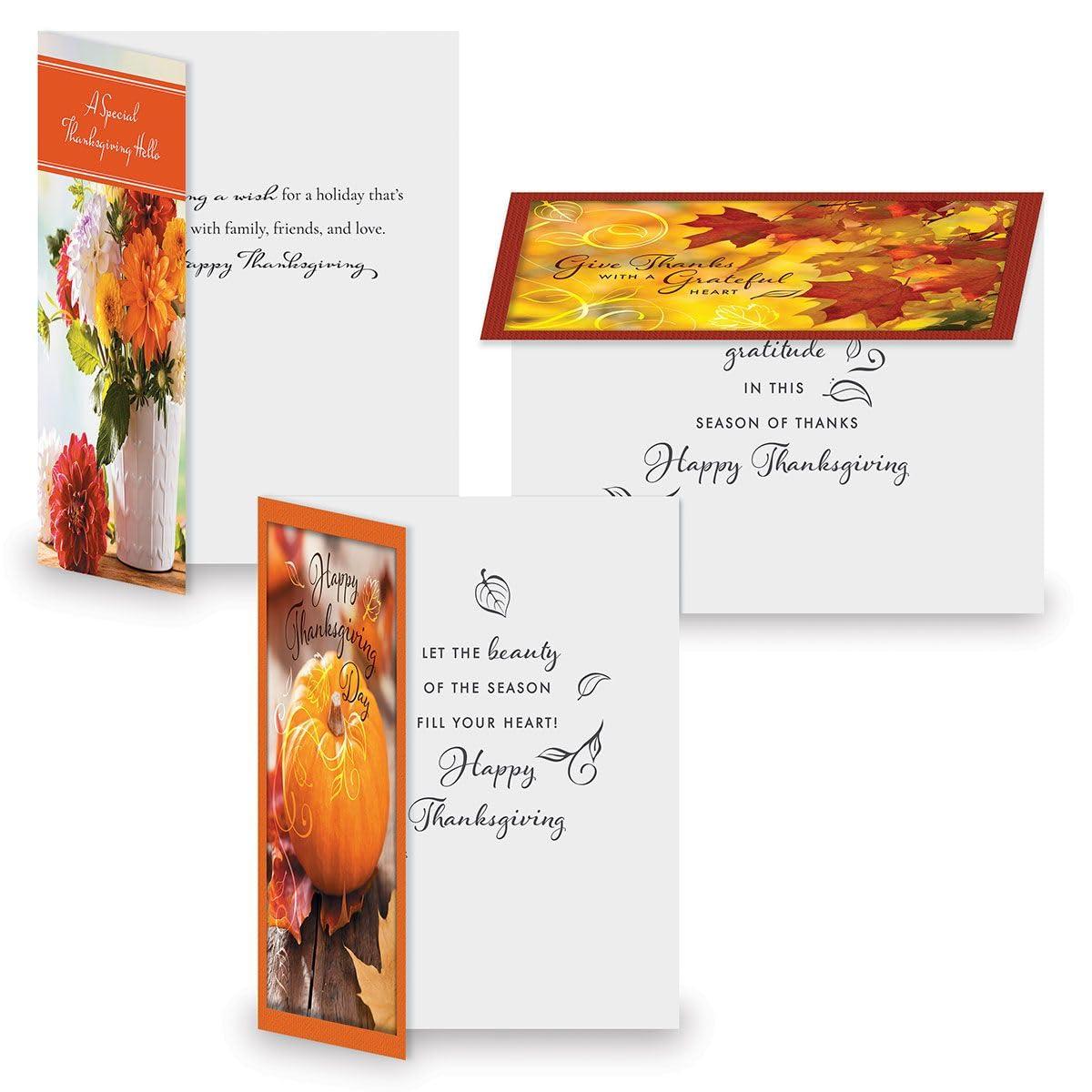 Current Family & Friends Thanksgiving Cards Value Pack - 12 Large 5 x 7-Inch