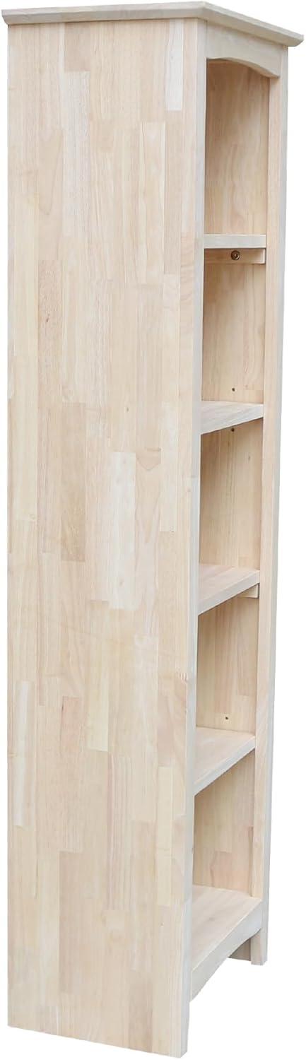 Shaker Bookcase Unfinished Brown - International Concepts