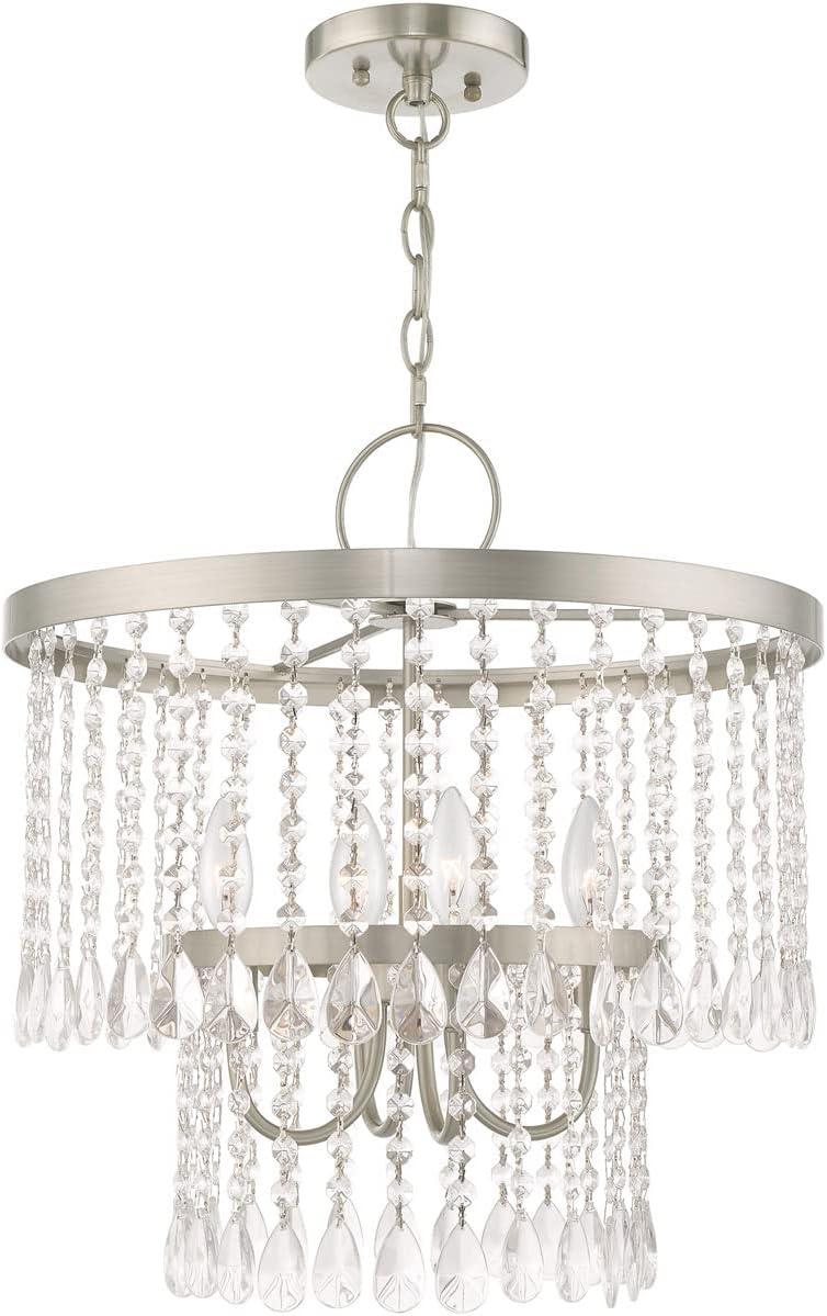 Livex Lighting Elizabeth 4 - Light Chandelier in  Brushed Nickel