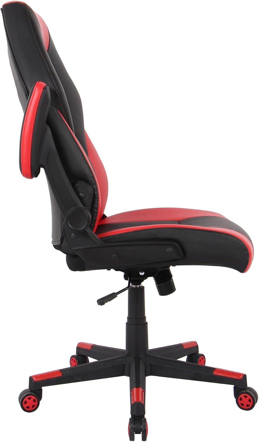 RGX Black and Red Faux Leather High-Back Gaming Chair