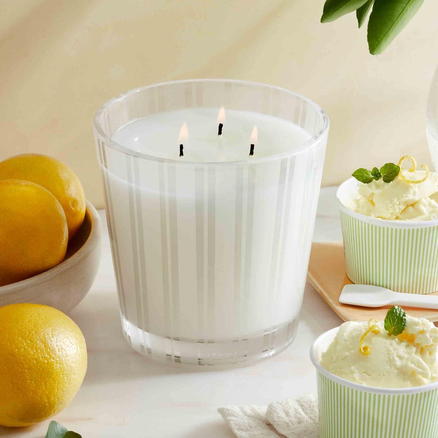 Amalfi Coast Lemon & Mint Scented 3-Wick Luxury Candle