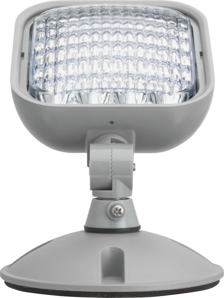 Lithonia Lighting Wet Loc Rmt Hd,3.6 V,LED,Plst,Gray ERE GY SGL WP SQ M12