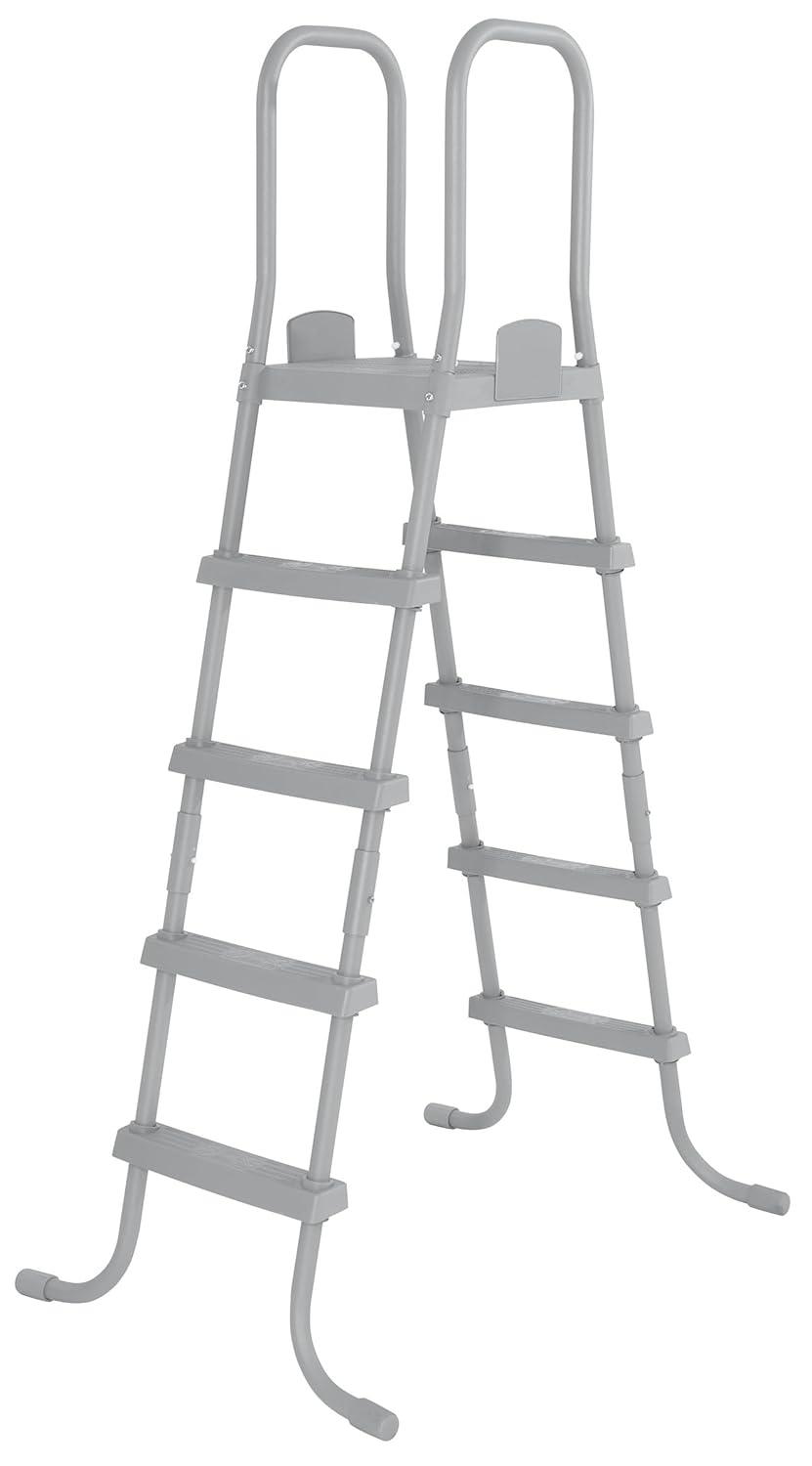 Bestway 24-ft x 12-ft x 52-in Metal frame Rectangle Above-Ground Pool with Filter Pump with Pool Cover with Ladder