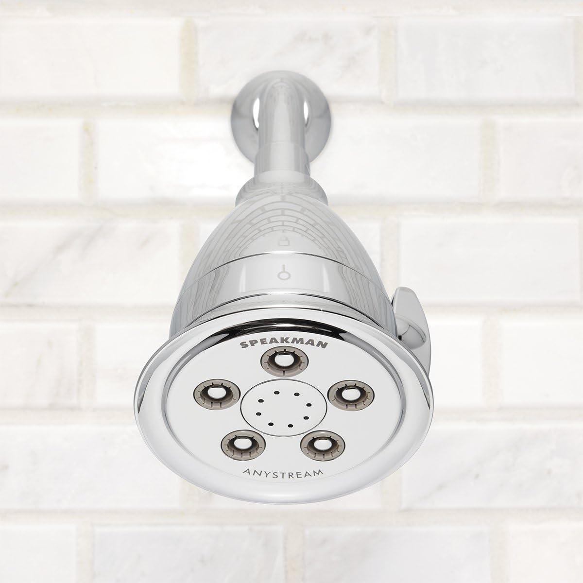 Speakman Hotel Pure Anystream High Pressure Shower Head-1.75 GPM Adjustable Showerhead with Filter, Polished Chrome