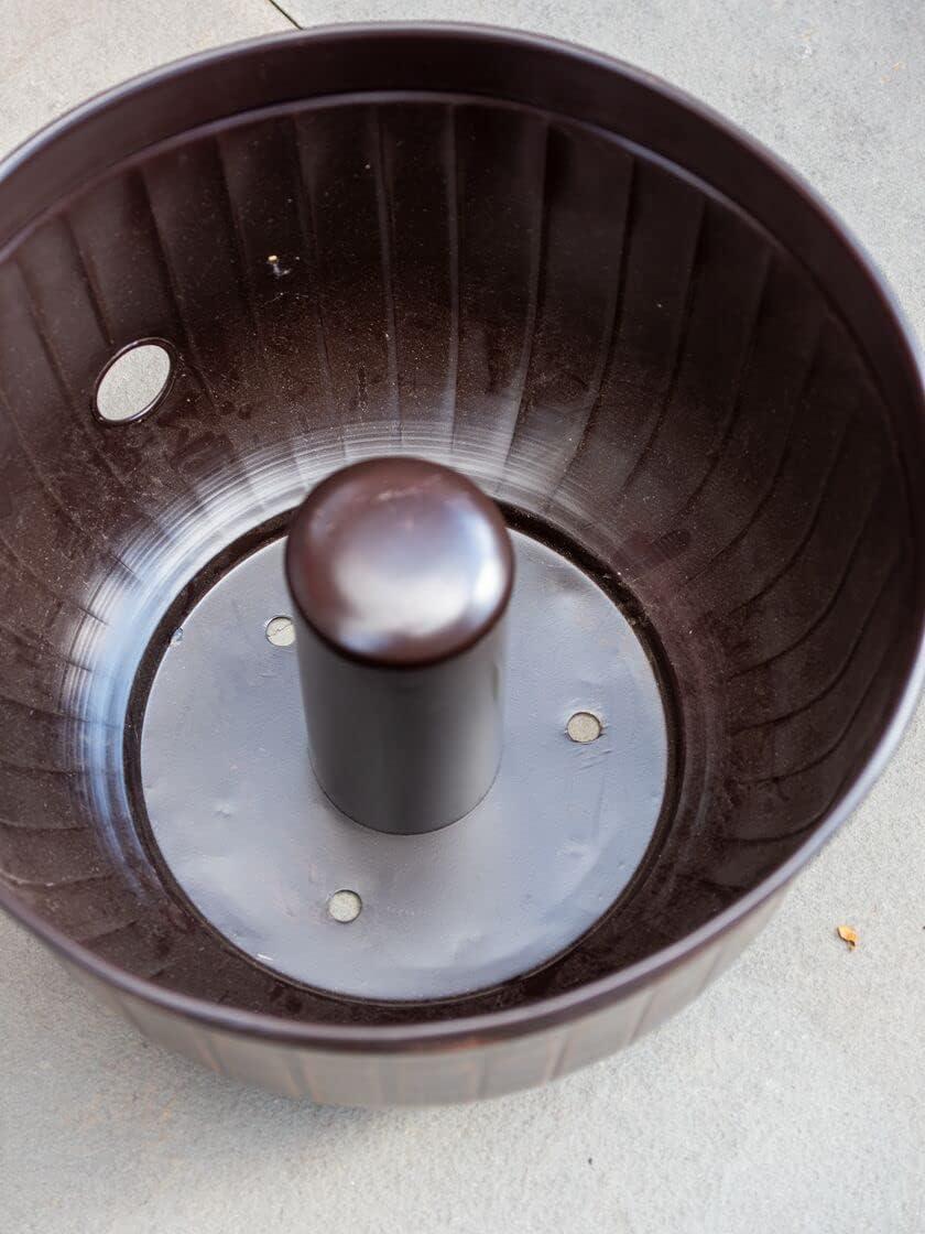 Gardener's Supply Company Brushed Bronze Garden Hose Pot