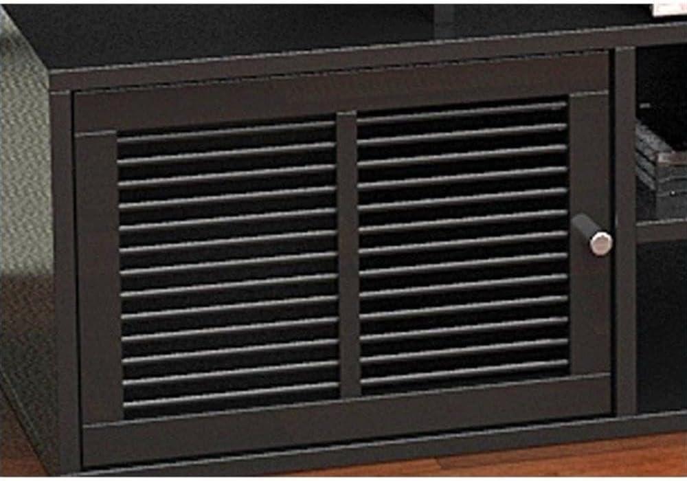 Convenience Concepts Designs2Go Lexington 59" TV Stand in Black Wood Finish