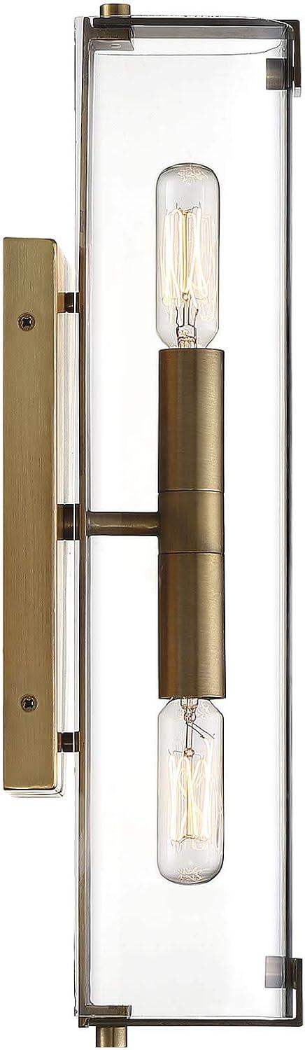 Savoy House Winfield 2 - Light Wall Light ,  Warm Brass