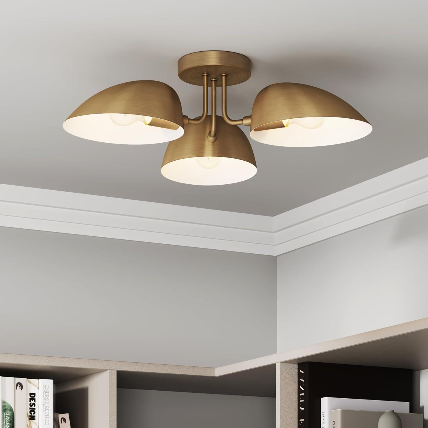 Nathan James Argo Flush Mount Gold
