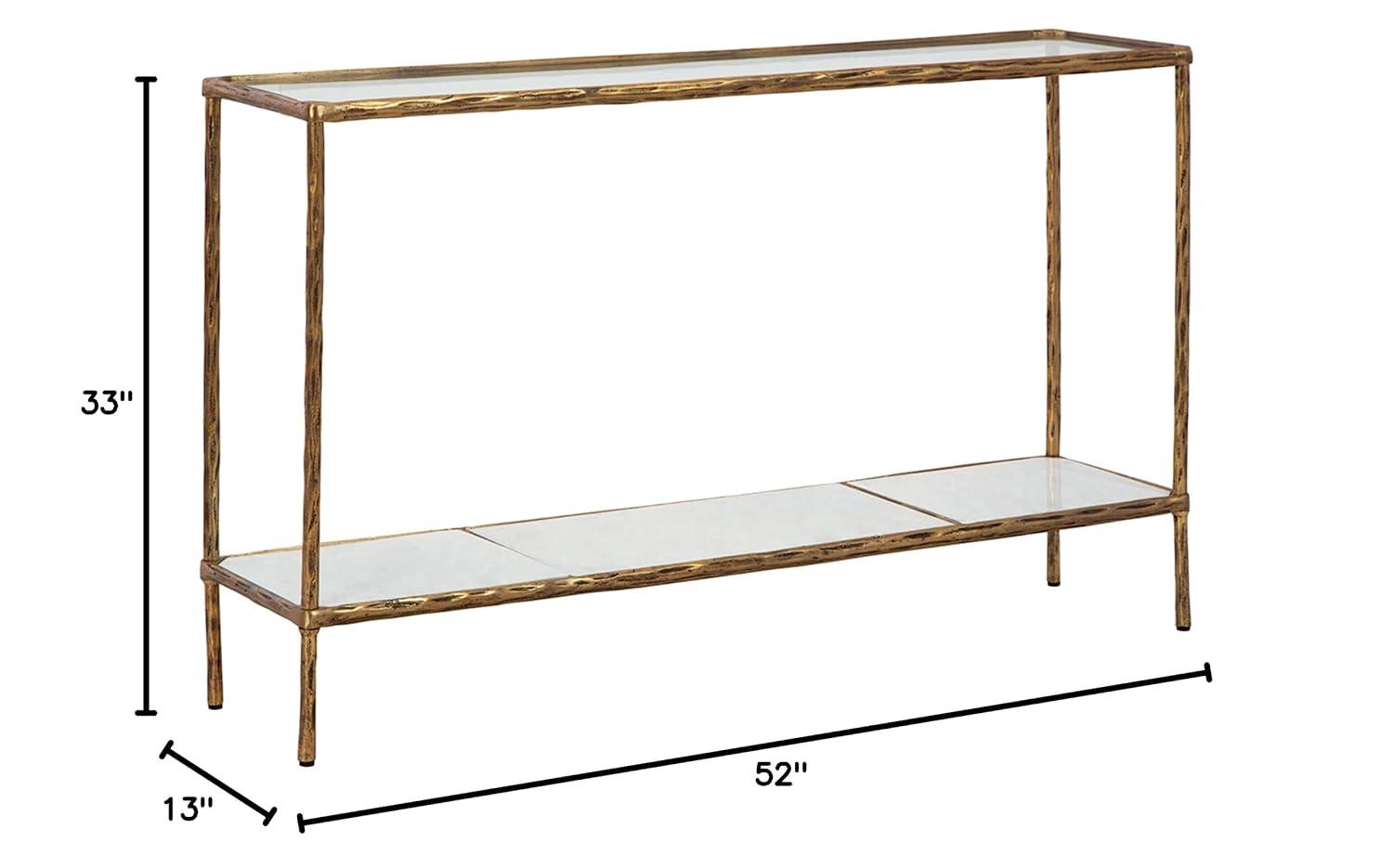 Signature Design by Ashley Casual Ryandale Console Sofa Table, Antique Black