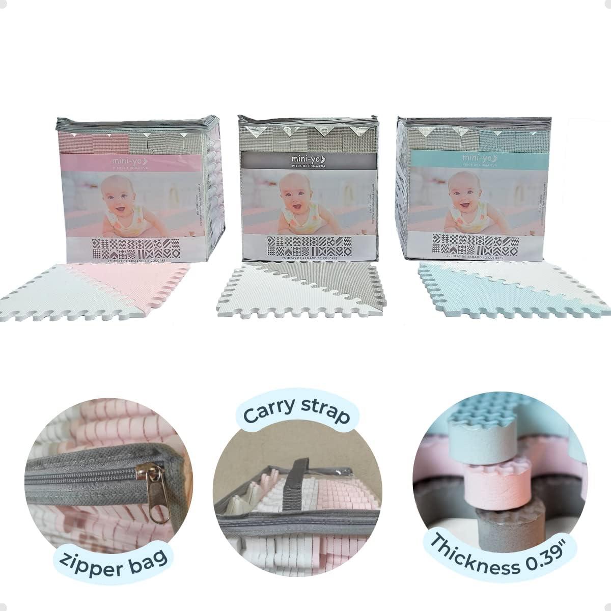 Little Fun Times Baby Foam Playmat – 72 Pieces, 51.2" x 64", for Toddlers & Infants