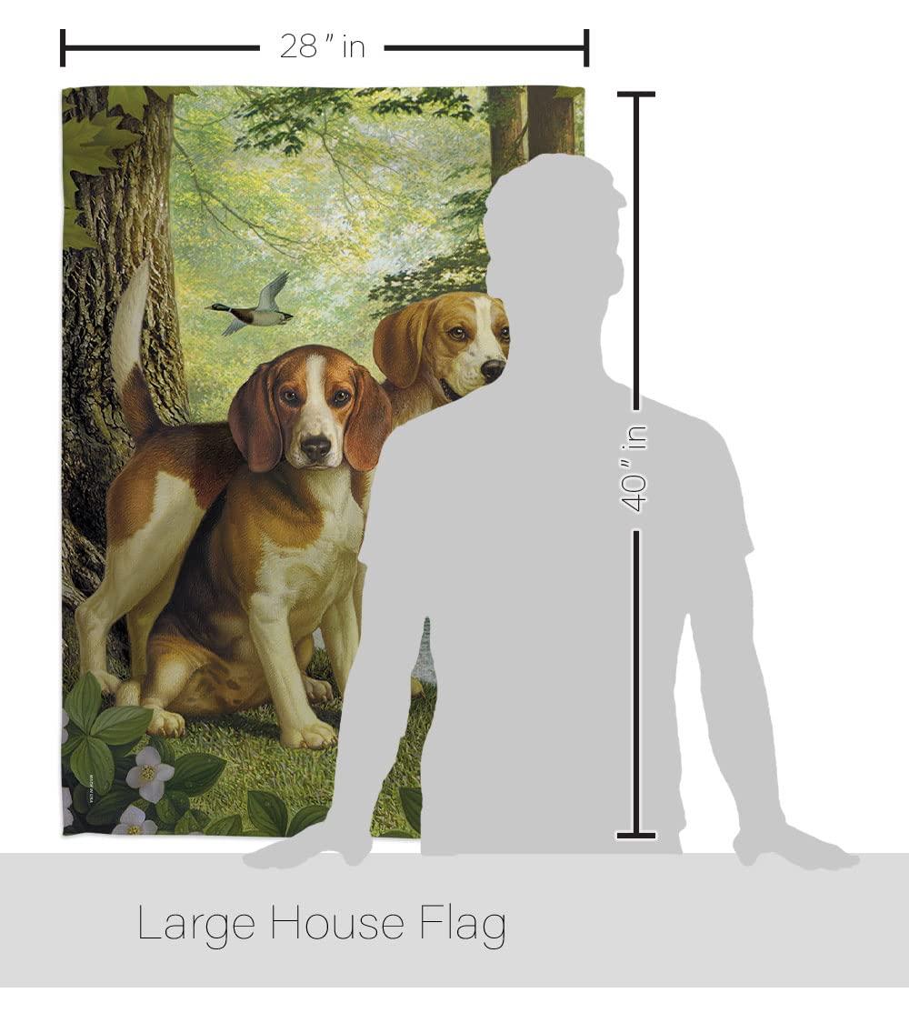 Breeze Decor Double Sided 40'' H x 28'' W Polyester Animal Flag Set
