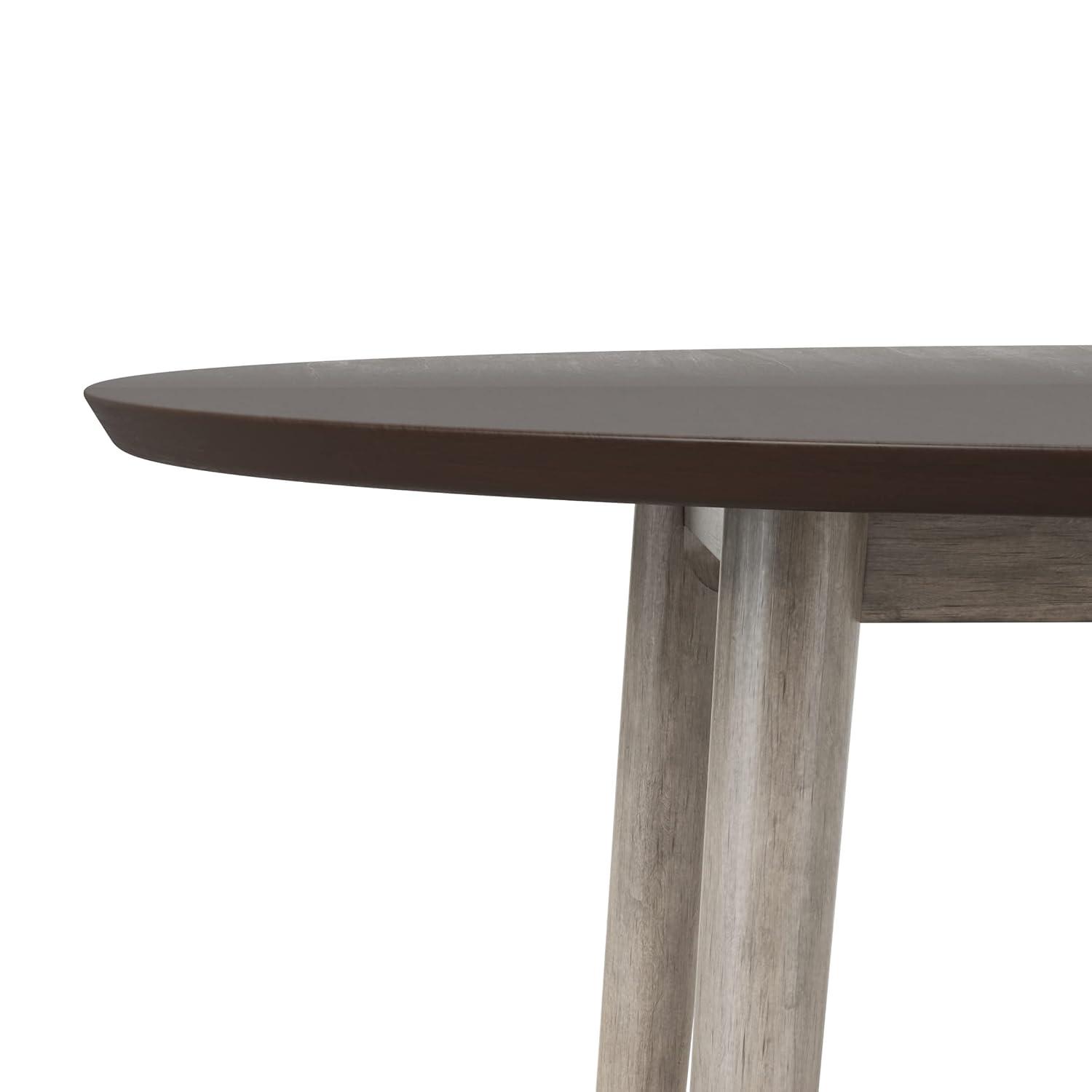 Hillsdale Furniture Emerson Wood Dining Bench Top in Gray Sheesham