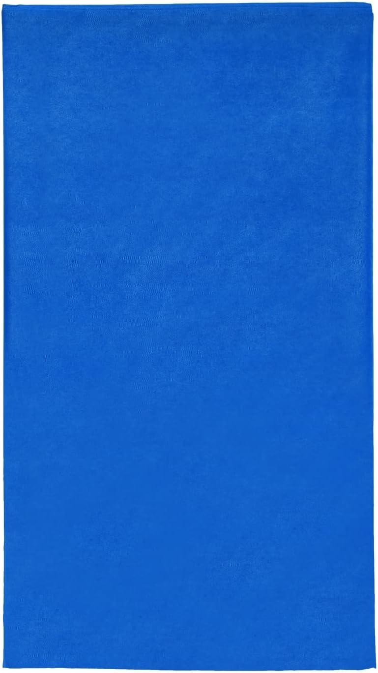 6 Pack Plastic Royal Blue Tablecloth for Parties, Rectangular Table Decorations, 54 x 108 Inches, Disposable Table Cover for Birthday, Graduation Party Supplies