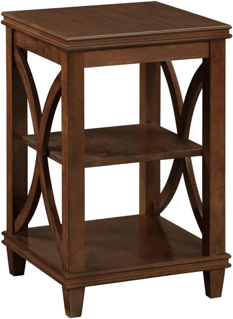 Convenience Concepts Florence End Table in Espresso Wood Finish