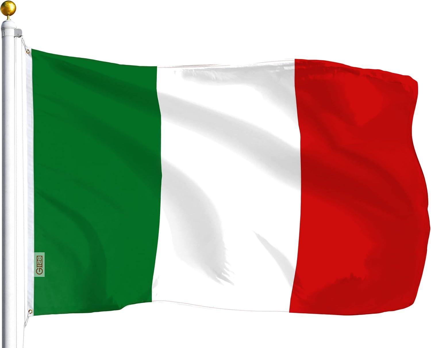 Patriotic USA and Italian Flag Combo Pack, 3x5 Ft Polyester