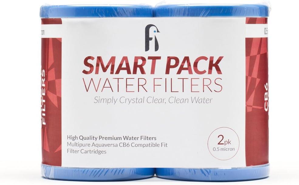 Smart Pack 2-Pack CB6 Carbon Block Water Filter Replacement