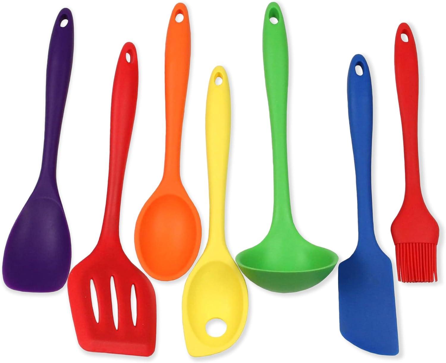 Chef Craft 7 Piece Assorted Silicone Kitchen Utensil Set