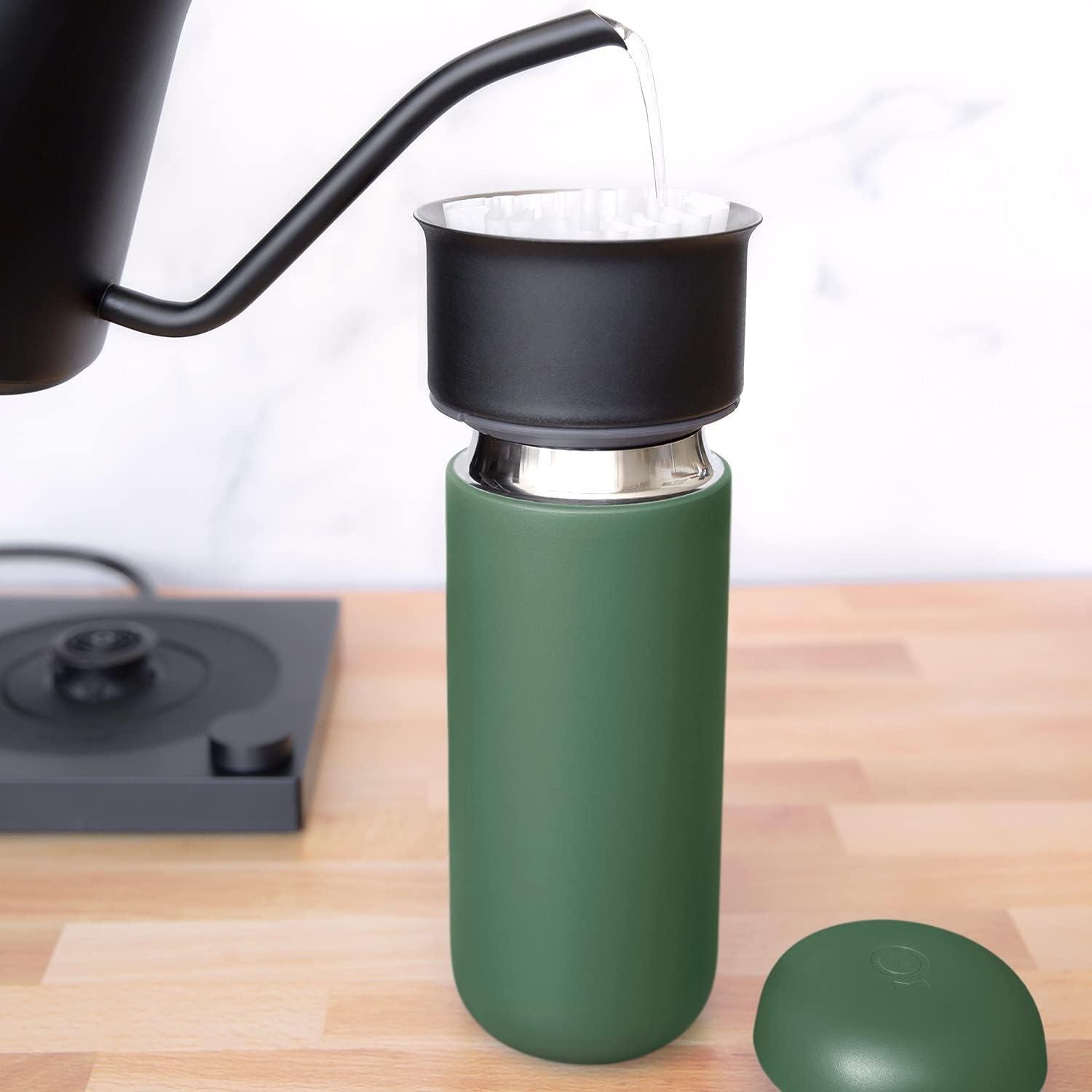 Cargo Green 16oz Stainless Steel Travel Mug with Ceramic Interior