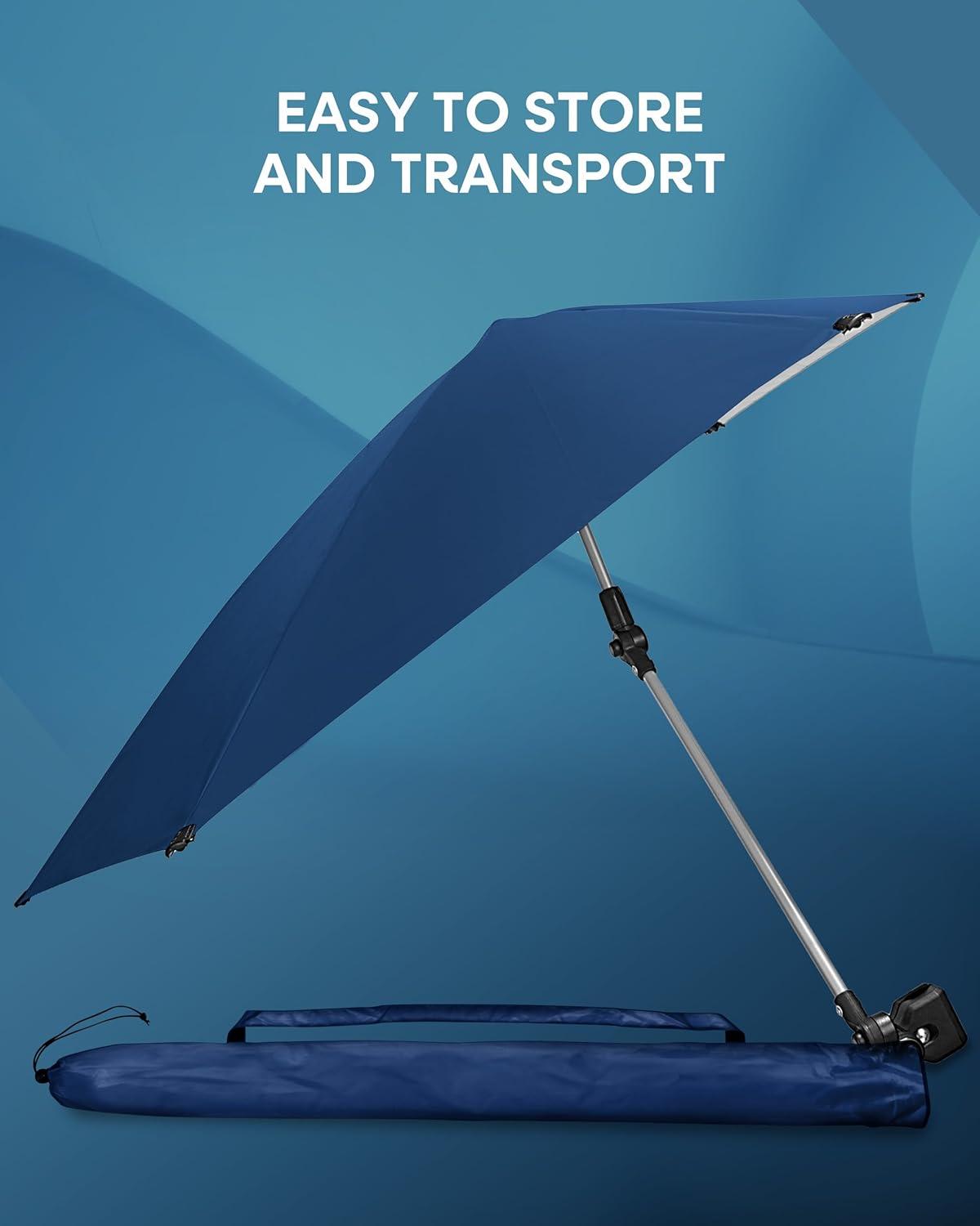 Sport-Brella Versa-Brella Umbrella with Universal Clip - Midnight Blue
