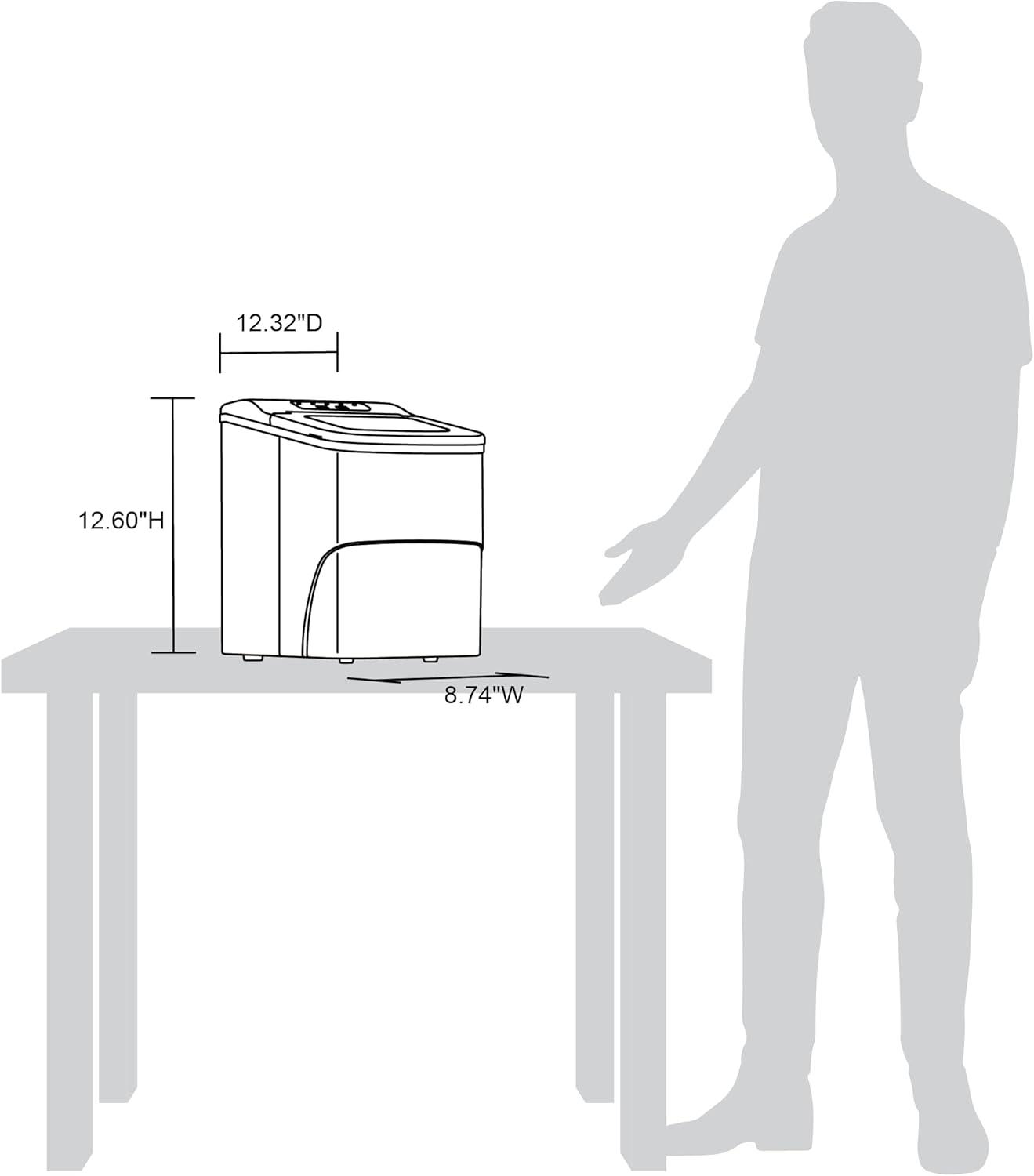 Newair 26 lb. Daily Production Portable Ice Maker