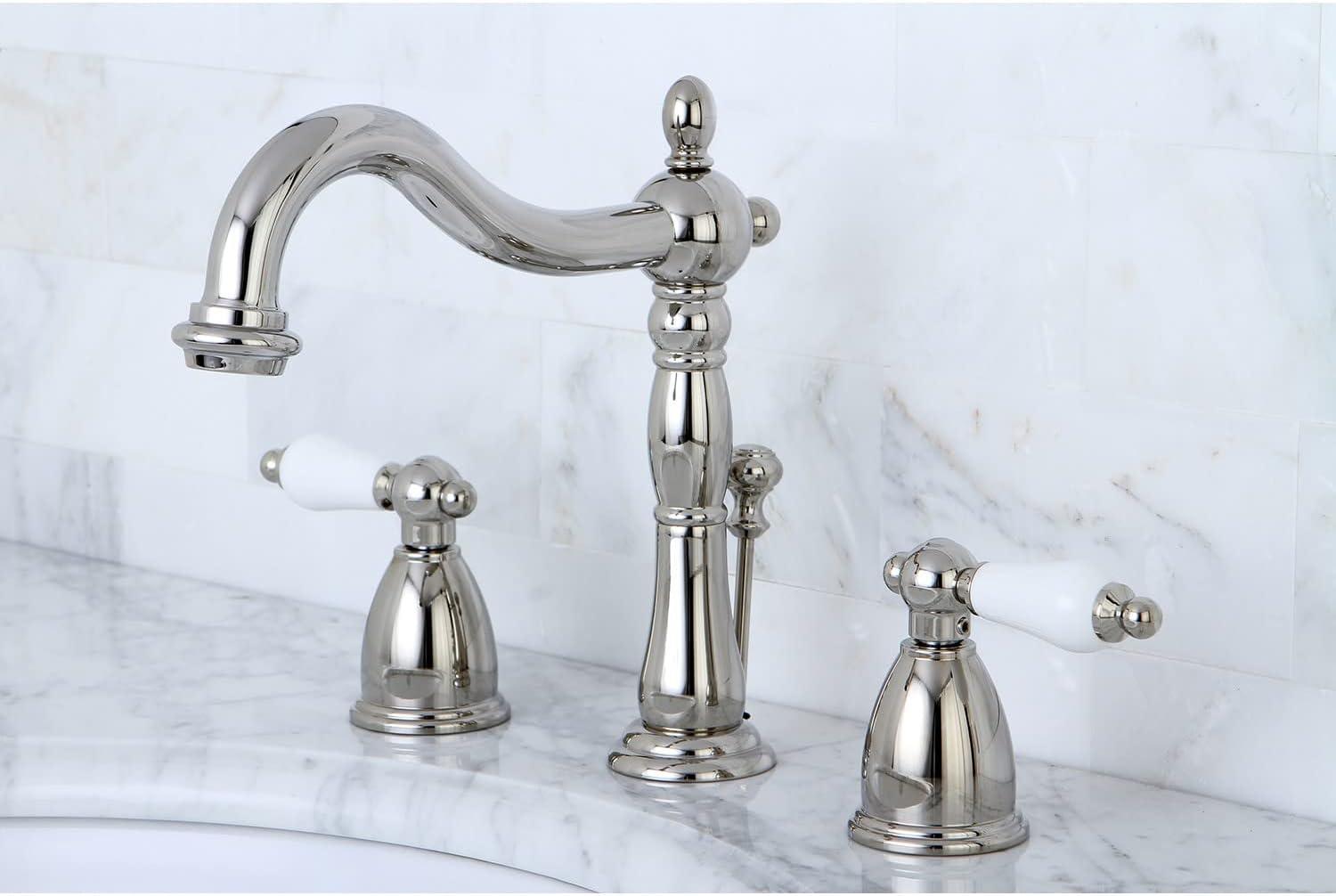 Heritage Widespread Bathroom Faucet with Drain Assembly