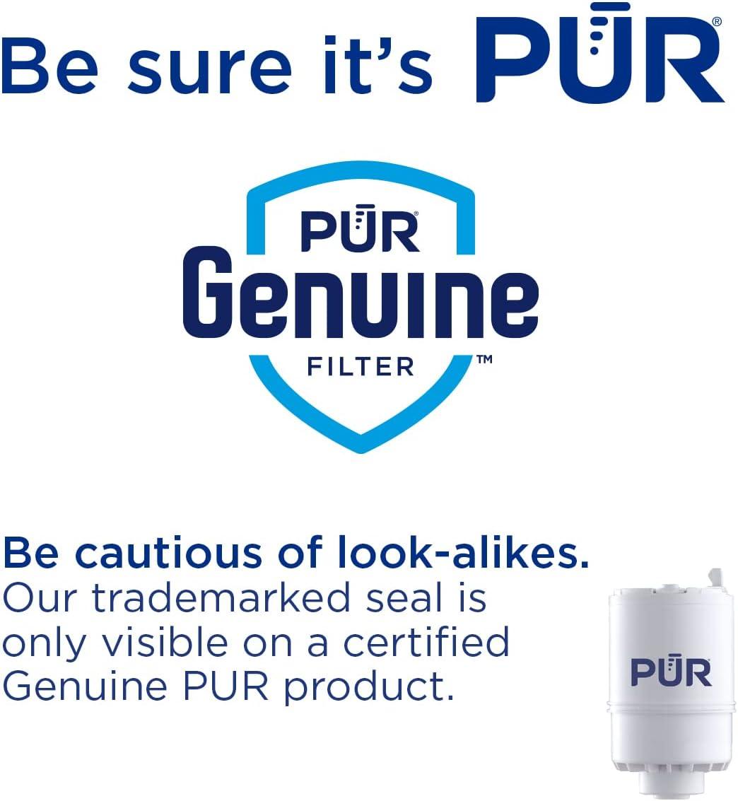 PUR Faucet Mount Water Filtration System, Powerful Filtration with Lead Reduction, Horizontal, White, PFM150W