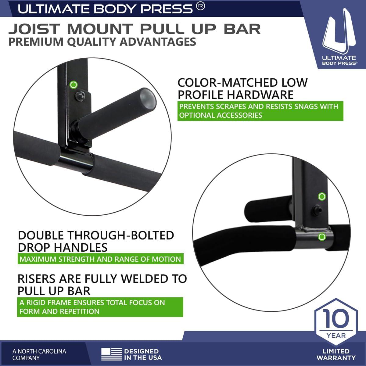 joist mount pull up bar by ultimate body press