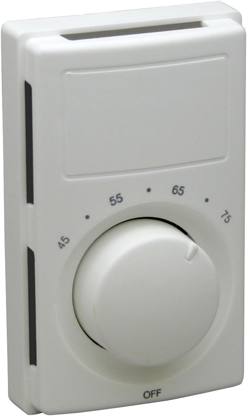 White Digital Programmable Line Voltage Thermostat