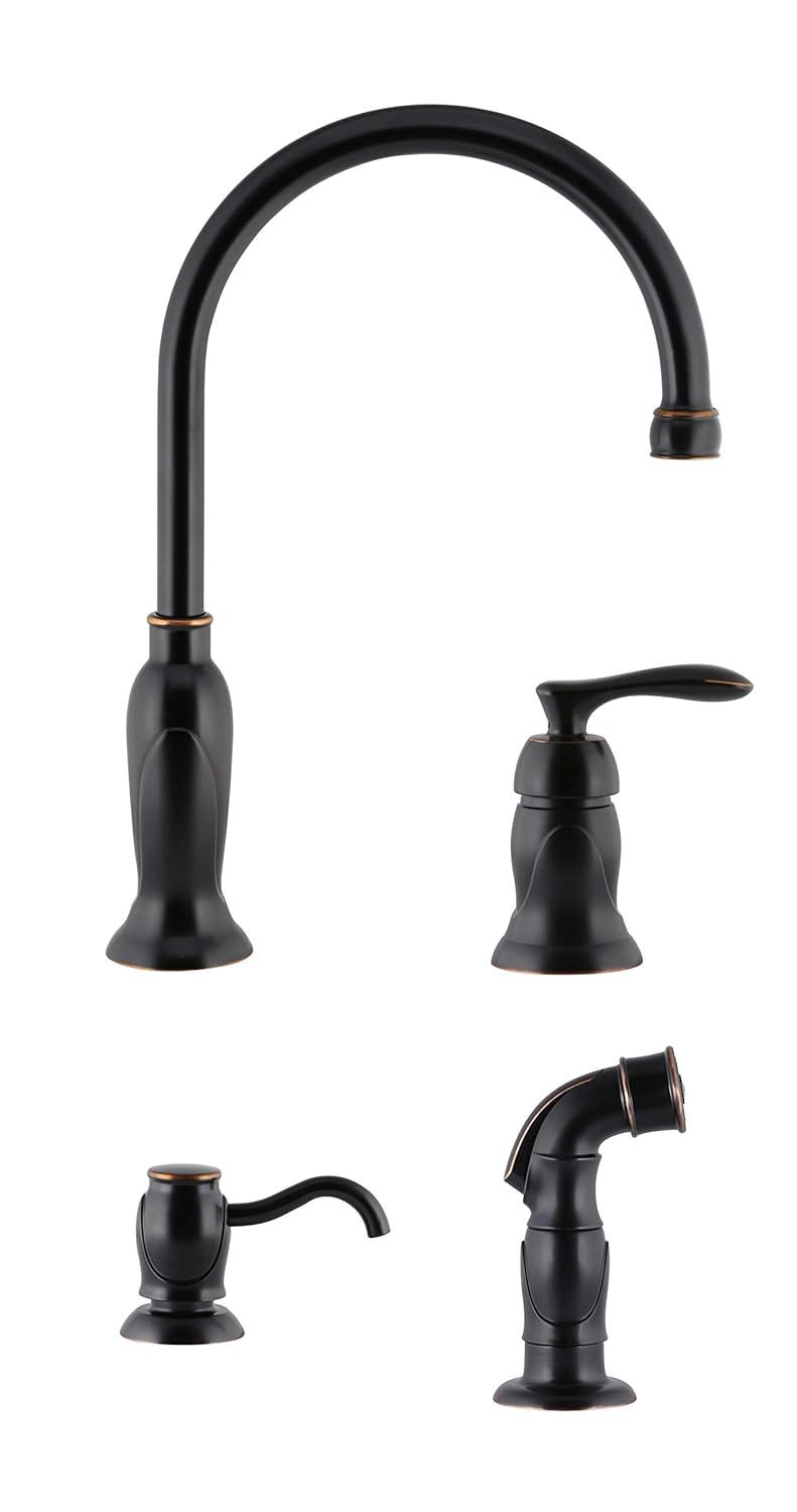 Alcott Hill® Alcott Hill® Helen Kitchen Faucet with Side Spray and Soap Dispenser