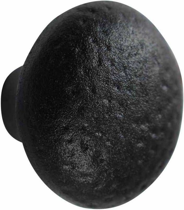 Round Black Iron Kitchen Cabinet Knob Pull Drawer Cupboard Door Pulls|Renovators Supply