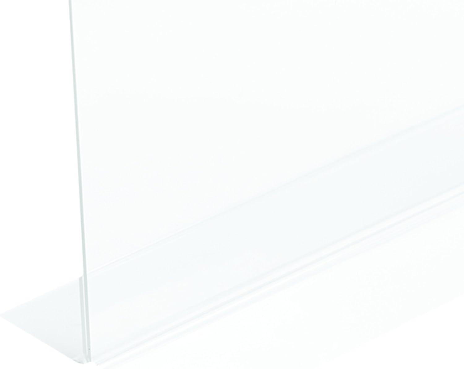 Deflect-O Corporation Classic Image Stand-Up Two-Sided Desktop Sign Holder, Plastic, 8-1/2 x 11
