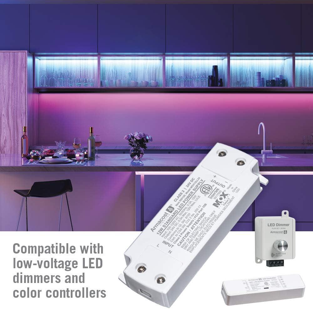 Armacost Lighting 850120 24 Volt LED Power Supply, 12 Watt, White 12 Watt 24 Volt