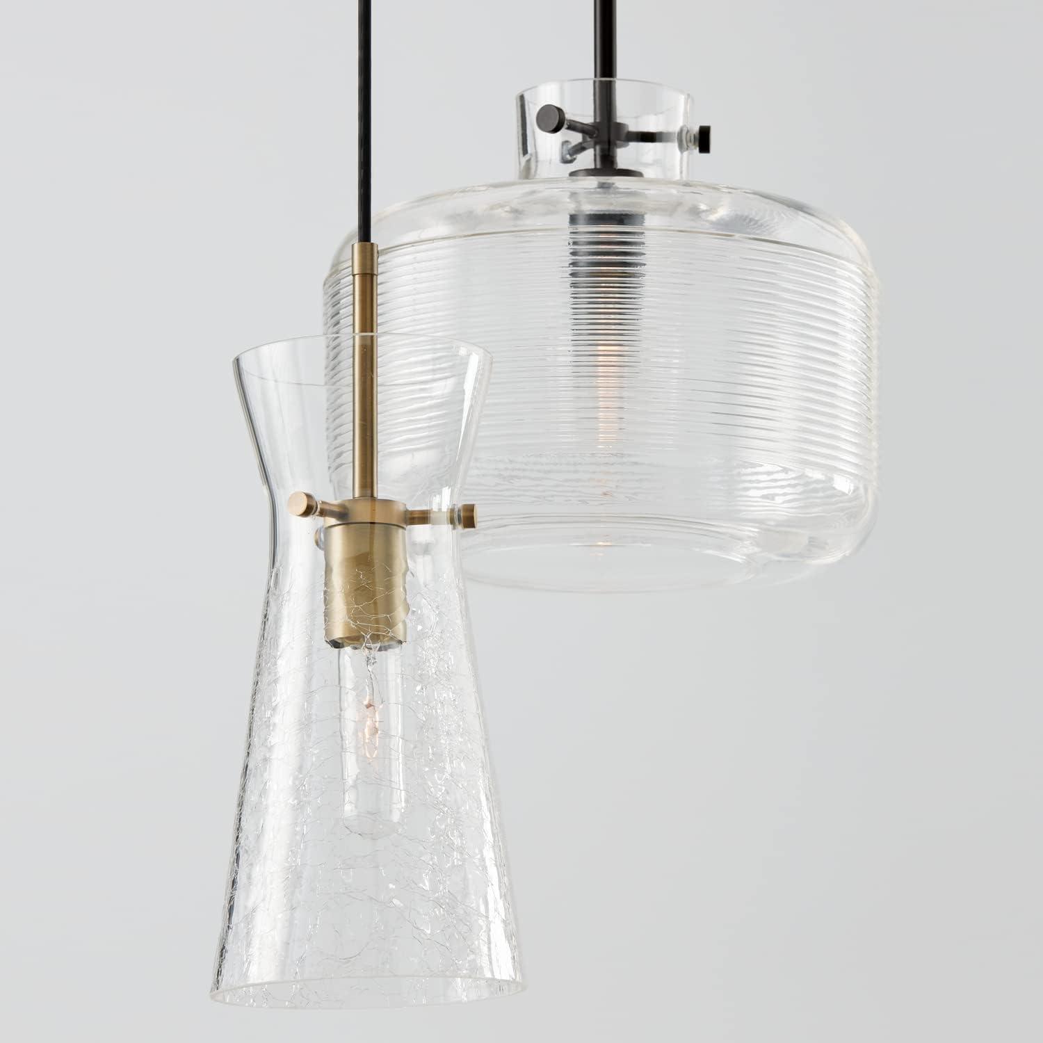 Mila 1 - Light Aged Brass Cone Pendant