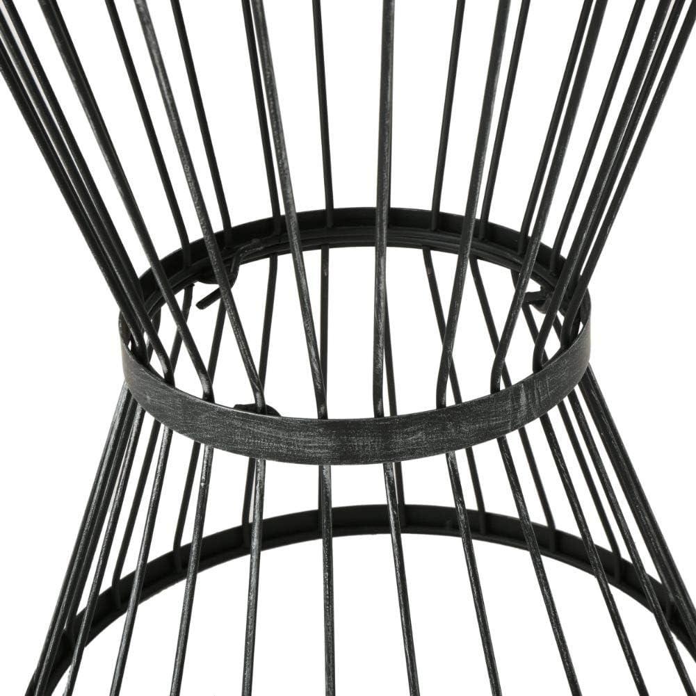 Christopher Knight Home Lassen Outdoor 16" Iron Side Table, Matte Black
