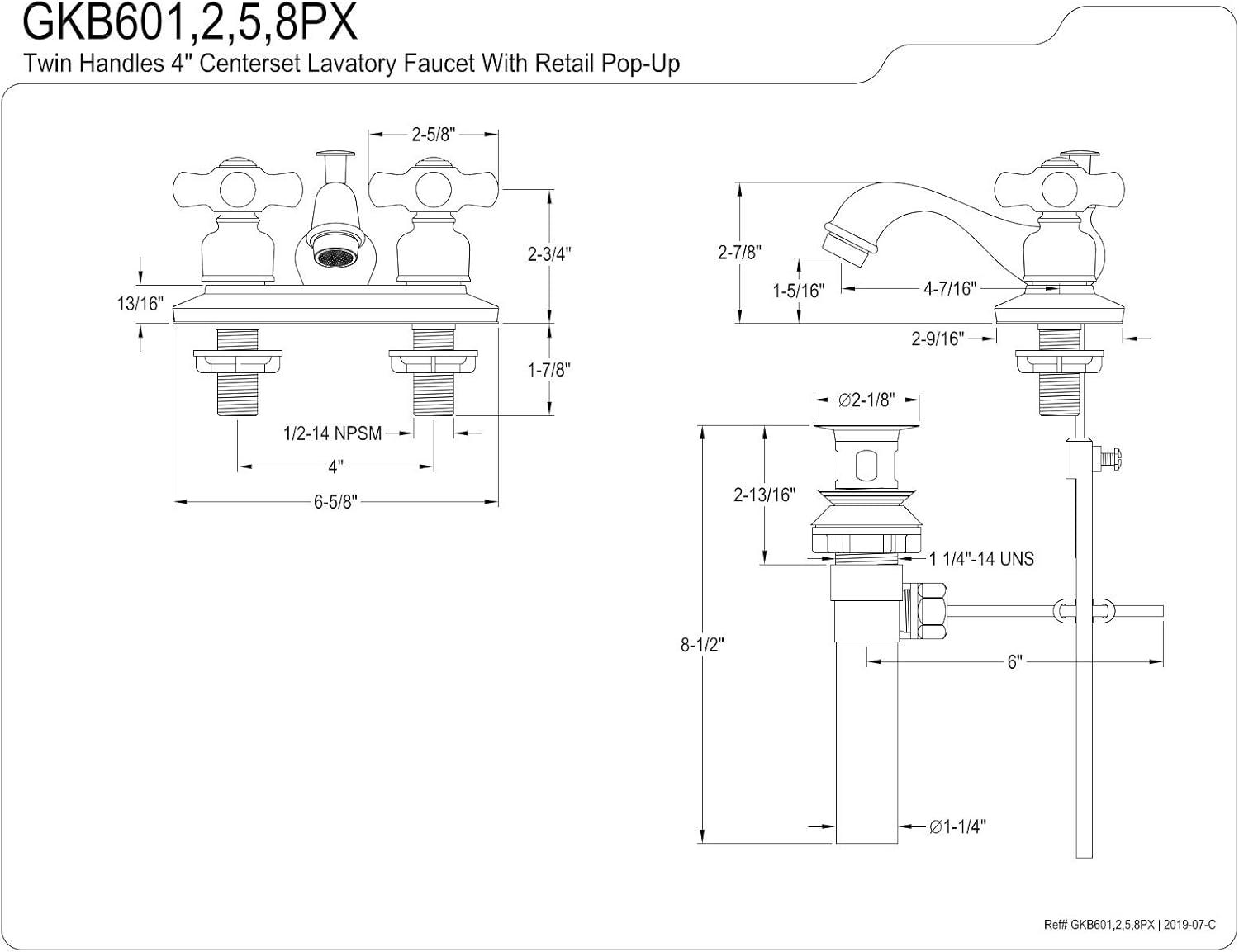 Elegant Restoration Brushed Nickel Centerset Bathroom Faucet