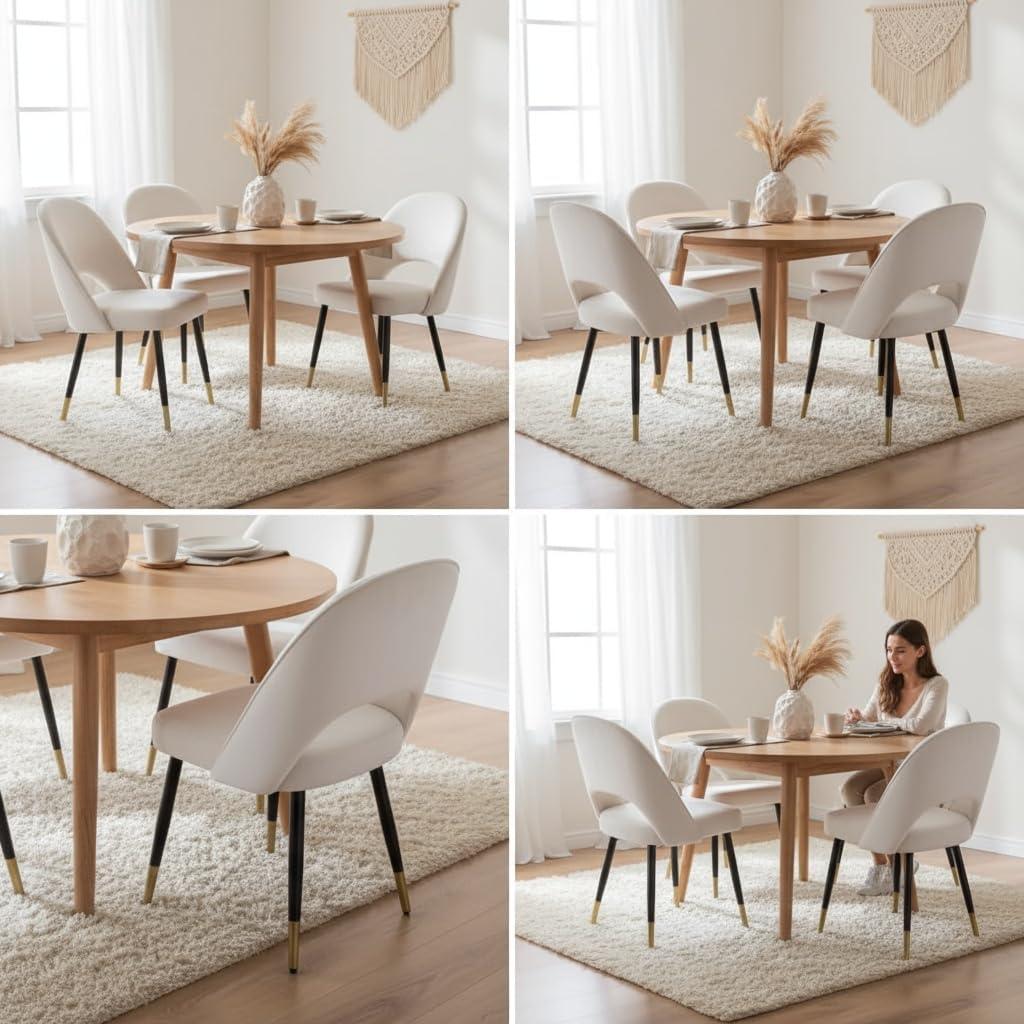 Mercer41 Volena 19.1'' H Velvet Upholstered Side Chair (Set of 2)