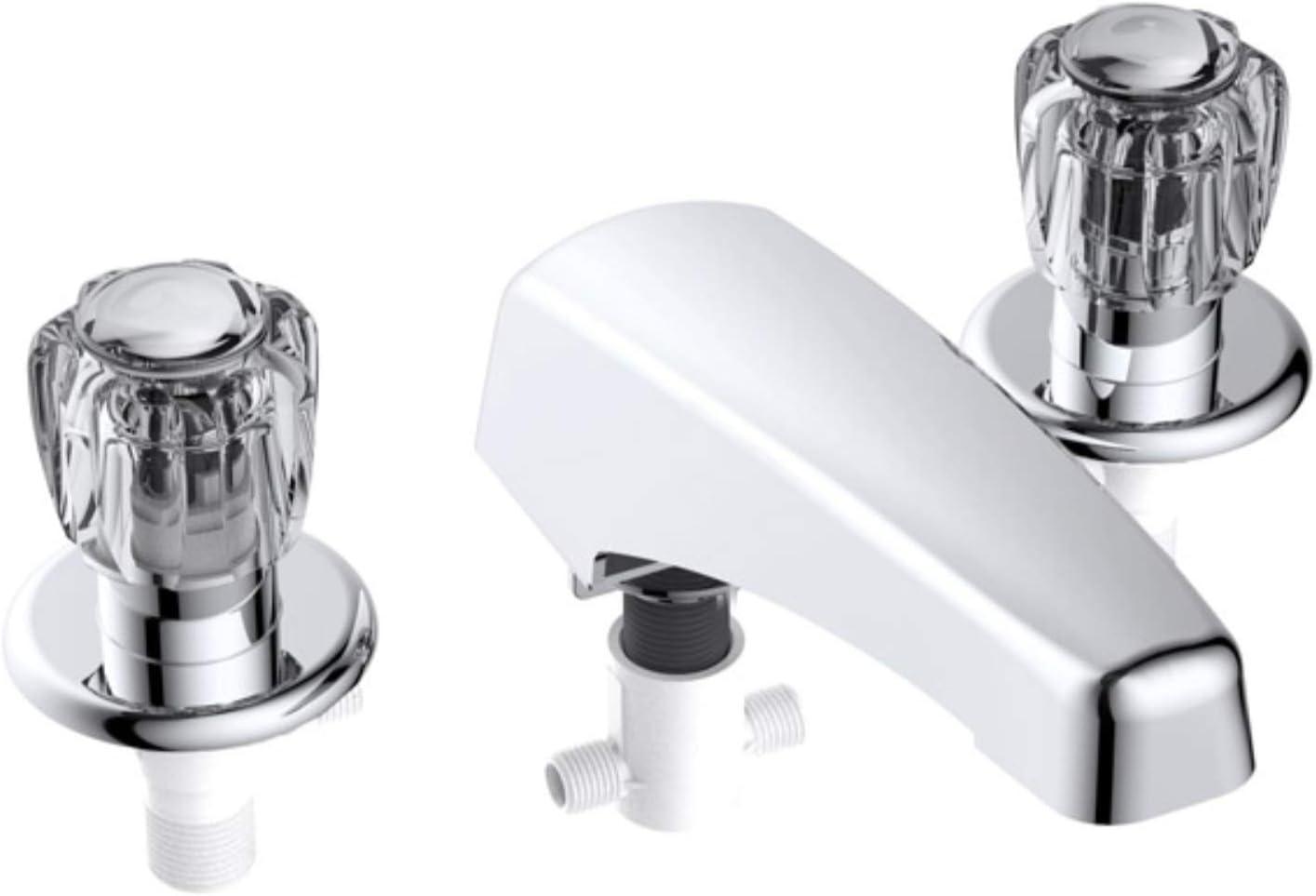 Classic Chrome 2-Handle Low Arc Tub Faucet