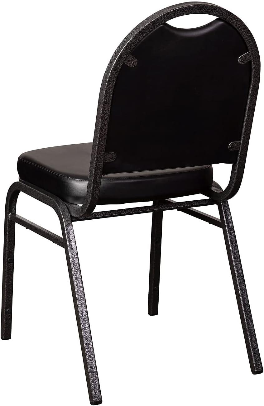 Commercial Dome Back Stacking Banquet Chairs with Metal Frames