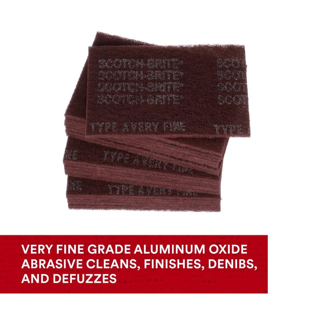 3M Automotive 7447 Maroon Scotch Brite Pad