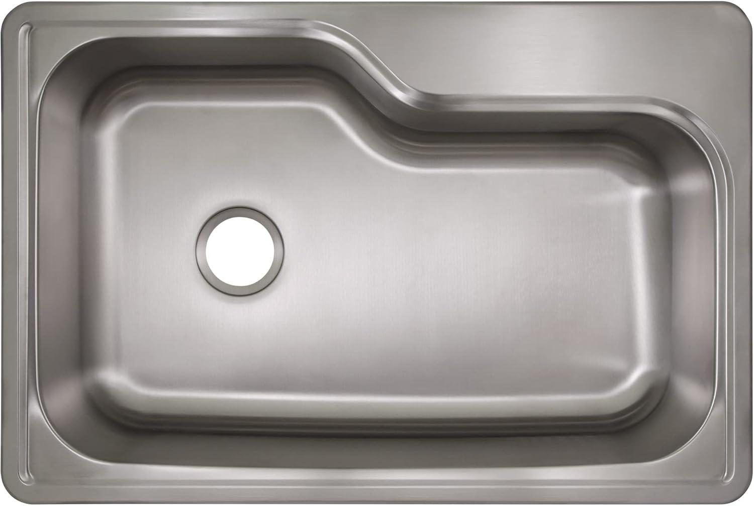 33" L x 22" W Drop-In Kitchen Sink