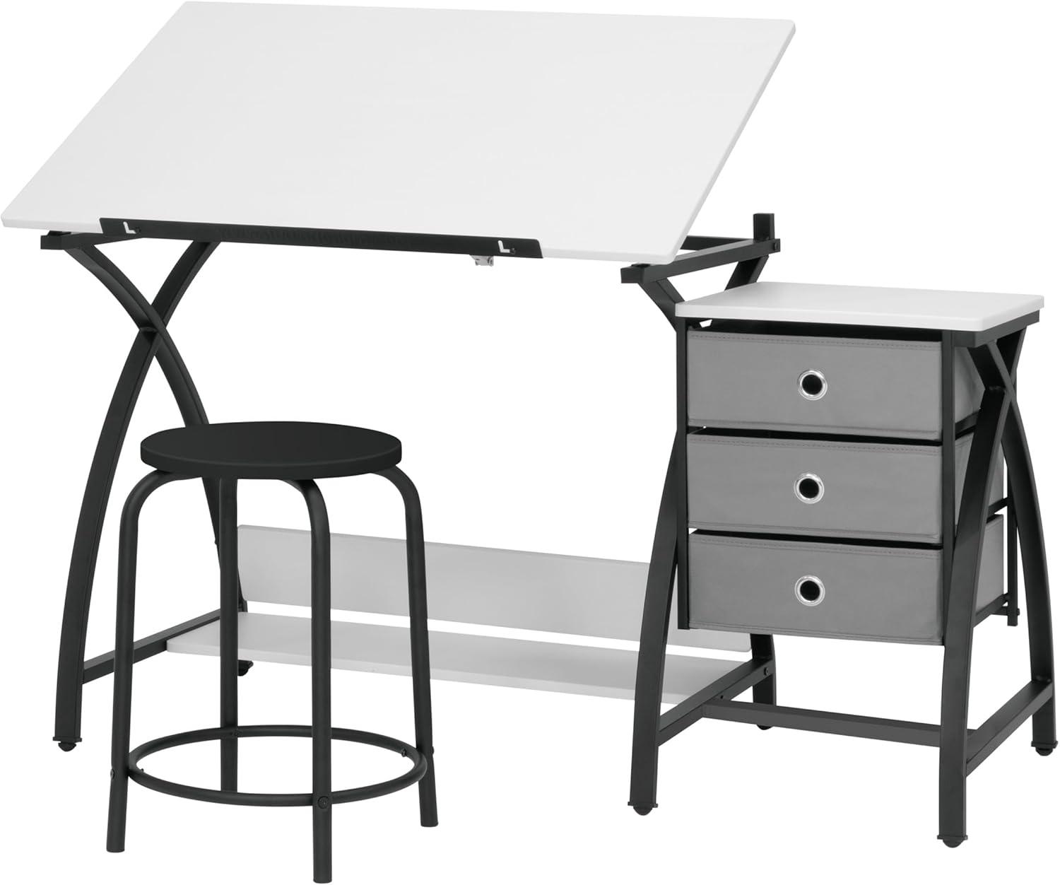 Comet Plus Drawing Table and Stool Set - studio designs