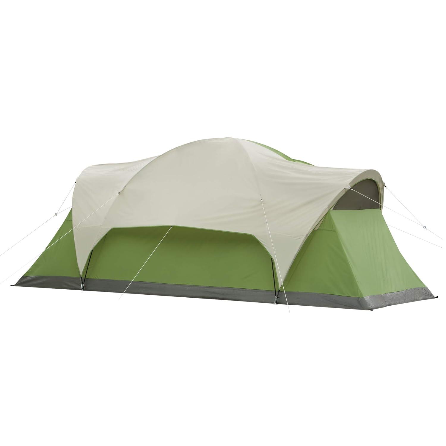 Coleman Montana 8-Person Dome Tent, 1 Room, Green