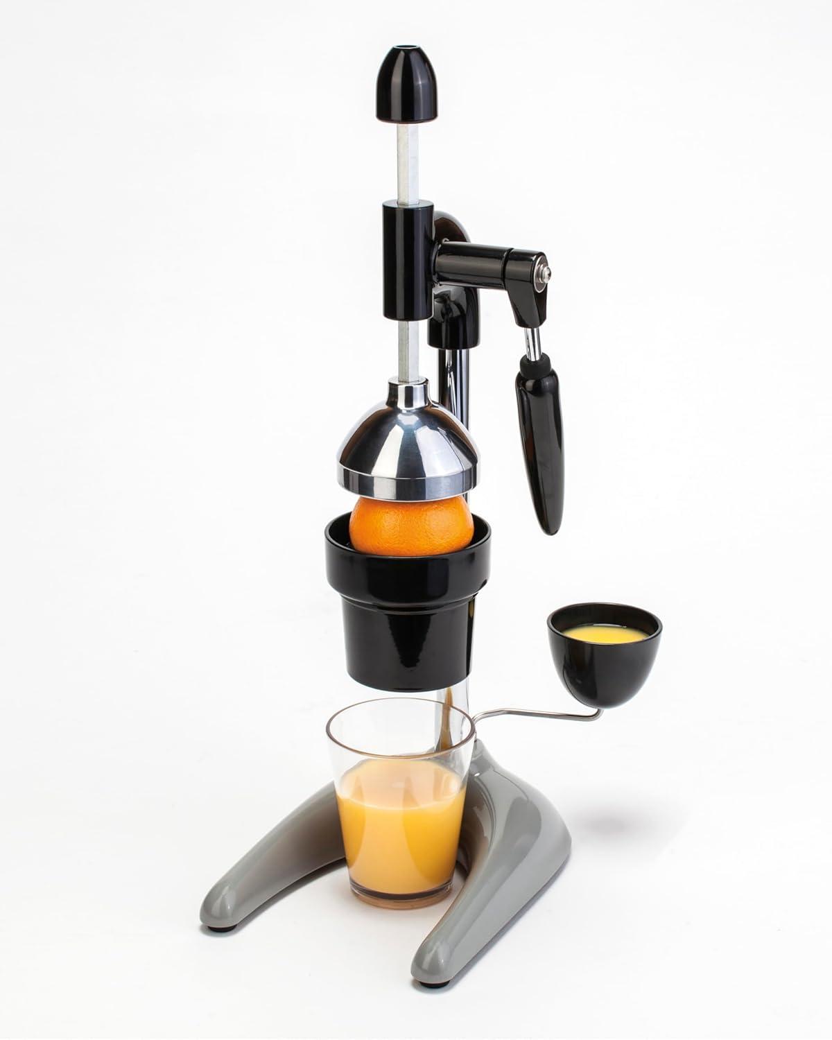 Hamilton Beach Black and Chrome Manual Citrus Juicer