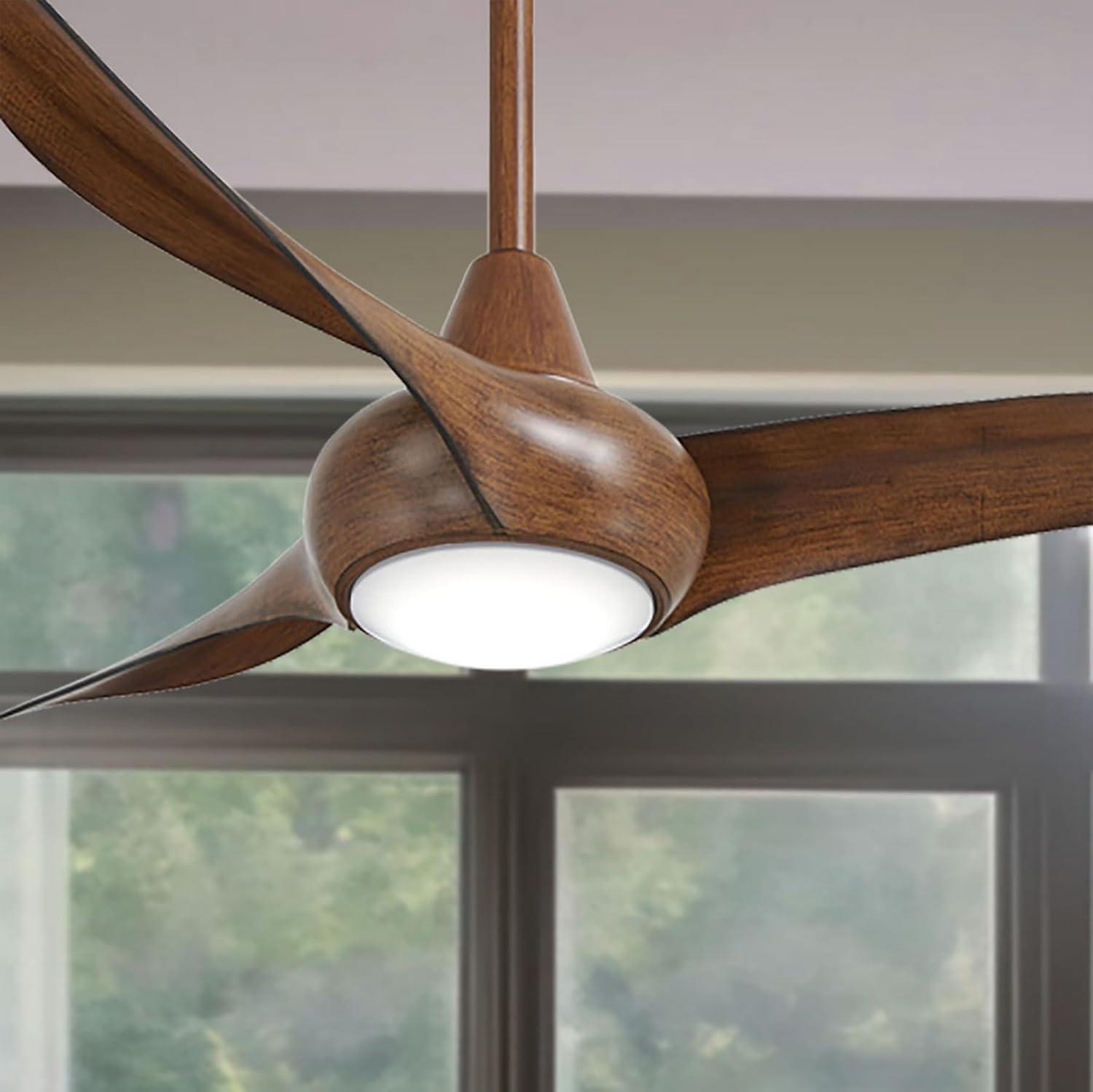 44" 3 - Blade LED Propeller Ceiling Fan with Remote Control and Light Kit Included