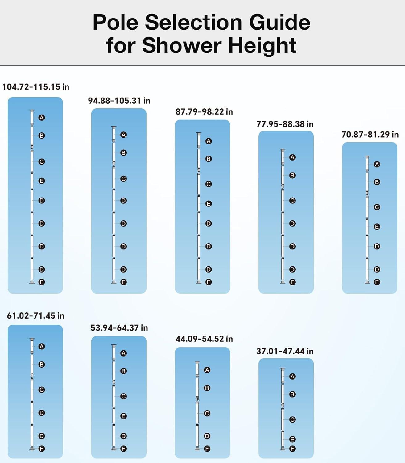 Black Stainless Steel 4-Tier Tension Mount Shower Caddy