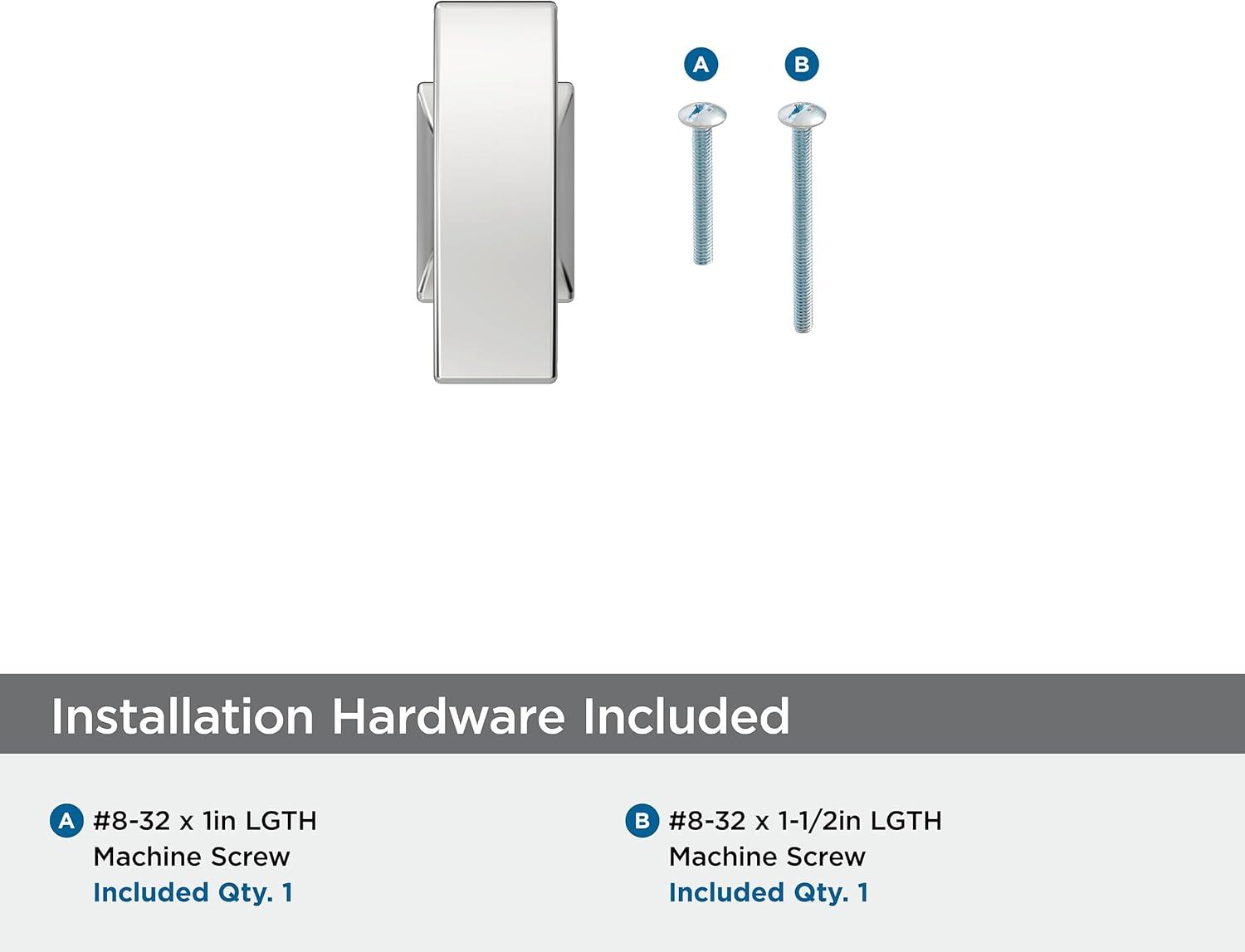 Amerock Westerly 1-5/16 inch (33mm) Length Polished Chrome Cabinet Knob
