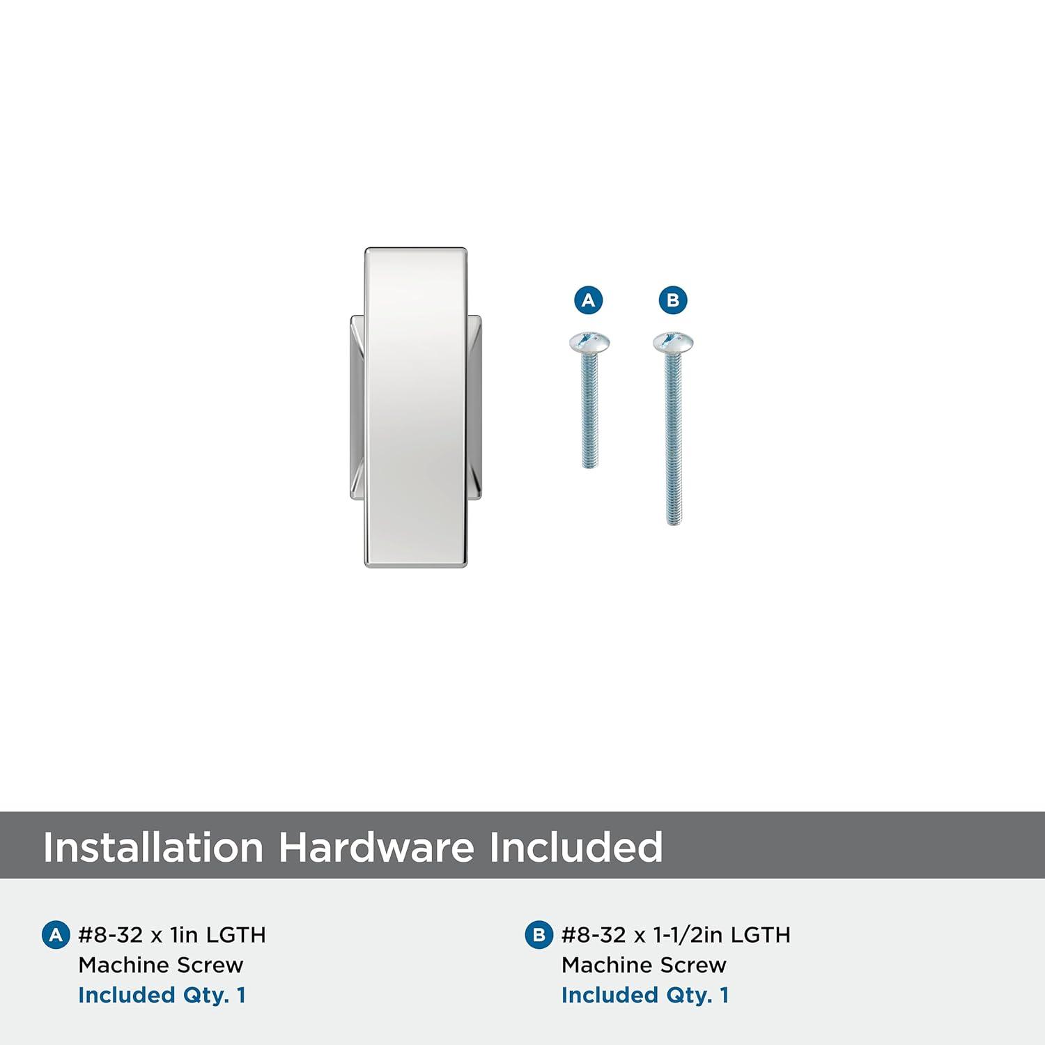 Amerock Westerly 1-5/16 inch (33mm) Length Polished Chrome Cabinet Knob